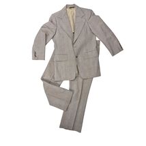 70s VTG Disco Era Clubman Hoys Plaid Suit Poly Blend Flare Leg  44R Pant... - $67.32