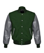 Classic Men’s Varsity Leather Jacket - $72.90 CAD