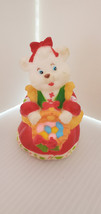 Vintage 1993 TCFC Merry Gifts Of Christmas Bear Soft PVC Toy Kmart Decor... - $12.00