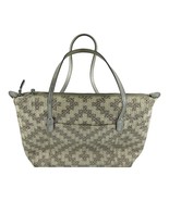 Eric Javits New York Woven Handbag Light Beige and Grey Silver Straps - £20.26 GBP