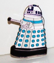 Doctor Who Dalek with Star Wars R2-D2 Head Spoof Enamel Metal Pin NEW UNUSED - £6.26 GBP