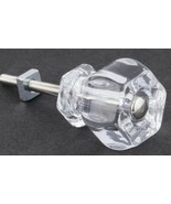 CLEAR Depression Glass Cabinet Knobs Antique Style Vintage Restoration - $121.30 MXN