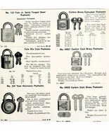 1922 N.T. Bushnell Yale &amp; Corbin Padlocks Advertisement Catalogue Hardwa... - $54.83 CAD
