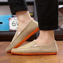 New Canvas Shoes for Men Breathable Footwear Men Casual Shoes Loafers Big Size O - £23.30 GBP