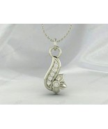 Unique Diamond Stone 925 Sterling Silver Handmade Pendant Necklace Jewelry - €29,77 EUR+