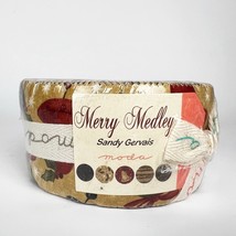 Moda Merry Medley Sandy Gervais Jelly Roll 40 Strips Quilt Fabric Cotton - £50.39 GBP