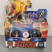 Captain Marvel Nick Fury & Ronan Minimates Diamond Sel. Walgreens Exclusive NEW - £8.92 GBP