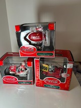 Coca-Cola Christmas Ornaments 2000 Platinum Series Lot Of 3 x59 - $15.48