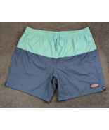 Vineyard Vines Men&#39;s Board Shorts Swim Trunks Blue Green Size XL - £18.18 GBP