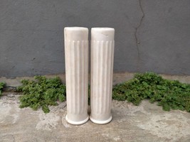 1 Pair Bicycle Handlebar Grips White Japan 4&quot; length for vintage bicycle - £23.98 GBP