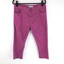 Kensie Womens Capri Jeans Skinny Stretch Purple Size 14 - £11.58 GBP