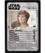 MON MOTHMA Star Wars Top Trumps Card Game Card by Disney 6&quot; x 4&quot; - £2.33 GBP