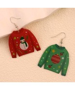 christmas earrings dangle,Christmas tree earrings,Christmas earrings,chr... - $272.96 MXN