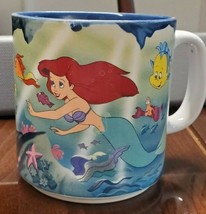 New Disney The Little Mermaid Rare Collectible Coffee Mug Cup Vintage - £11.87 GBP