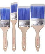 Bates Paint Brushes - 4 Pack, Treated Wood Handle, Paint Brush, Paint Br... - £10.63 GBP