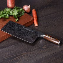 7.5 inch Vegetable cutting Chef Knife Kitchen Knife Damascus Pattern Knife - £27.18 GBP