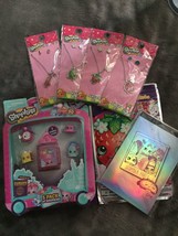 Shopkins: 5-pack, Play Pack, Notepad, Necklace and Earrings Lot of 11 - £15.97 GBP