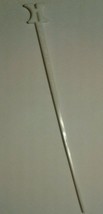 Statler HILTON Detroit Swizzle Stick Drink Stirrer Pick White with Logo - $10.57