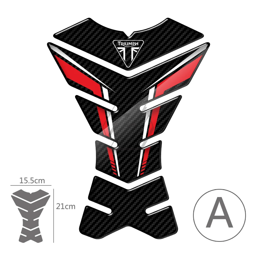  Triumph 675 765 Tiger 800 900 Speed Triple 3D -look Motorcycle Tank Pad Protect - £106.98 GBP