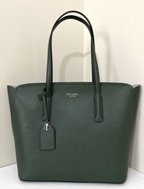NWB Kate Spade Margaux Dark Green Medium Leather Tote PXRUA229 $278 Gift Bag - £121.83 GBP