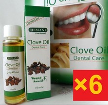 6× Hemani Clove Oil 10ml Dental Care &amp; Toothache &amp; Fast Pain Relief / dentist - £17.68 GBP