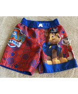 Paw Patrol Boys Red Blue Marshall Chase Swim Trunks Shorts 2T - $5.88