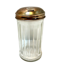 Vintage Gemco Restraunt Glass Sugar Creamer Dispenser Jar Metal Lid 5.5 ... - £10.66 GBP