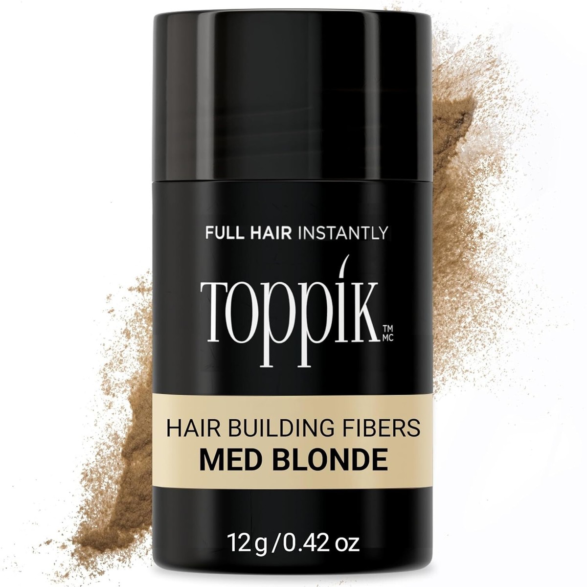 Toppik Hair Building Fibers MED MEDIUM BLONDE - 12g / .42oz Regular Size - $16.95