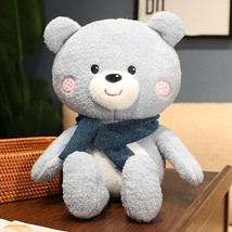 Plush Multicolor Teddy Bear Toys Lovely Bear with Scarf Plush Toy Stuffed Soft A - £21.21 GBP