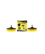 Two Scrub Brushes for Bathroom Cleaning 5&quot; Round w/Power Drill Attachmen... - $24.13 CAD