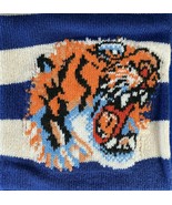 Y-1450216 New Gucci White Blue Striped Tiger Loved Wool Scarf $995 - $329.79