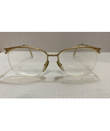 Nina Ricci Designer Eyeglass Frames Oval Semi-Rimless Gold Metal Bow At ... - £17.26 GBP