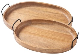 Jocelyne - Brown / Black - Tray Set (Set of 2) - $1,612.24 MXN