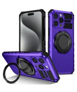 Generic Compatible for iPhone 16 Pro (Color: Purple) Magnetic Square Rin... - $865.56 MXN
