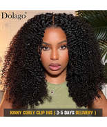 3B 3C Kinky Curly Clip In Hair Extensions Human Hair Afro Kinky Curly Cl... - £40.79 GBP+