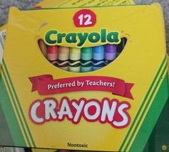 Lot of 12 boxes - Crayola Classic Crayons 12 Crayons per box Non-Toxic colors - £11.13 GBP