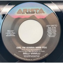 Milli Vanilli Girl I&#39;m Gonna Miss You / All or Nothing 45 Pop Arista 9870 - £9.52 GBP