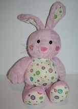  Baby Ganz Gumdrop Easter Bunny Rabbit 12&quot; Pink Plush Polka Dots Stuffed... - $22.26