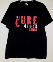 The Cure Concert Tour T Shirt Vintage 2008 4 Tour Robert Smith Size Large - $64.99