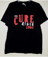 The Cure Concert Tour T Shirt Vintage 2008 4 Tour Robert Smith Size Large - £50.89 GBP