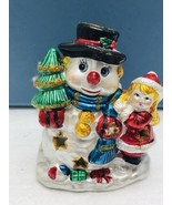 K�s Collection SNOWMAN and Girl TEA-LIGHT HOLDER Christmas Snowman - €9,13 EUR