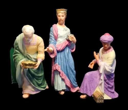 Lenox Renaissance Nativity The Three Kings 1991 Figurines Set of 3 Box & COA - £194.42 GBP