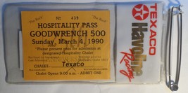 Texaco Havoline Racing Plastic Hospitality Pass 1990 Goodwrench 500 N. C... - $9.95