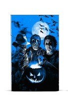 Classic Horror Halloween Metallic Silver Flip Top 100&#39;S Cigarette Case - £11.10 GBP