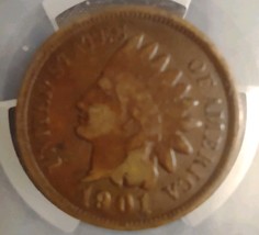 1901 Indian Head Cent Penny Circulated - $4.94