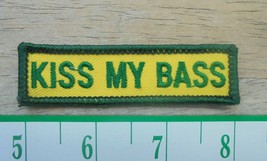 Small &quot;Kiss My Bass&quot; Cloth SEW-ON Patch New - £3.78 GBP