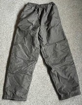 Burnside Mens Waterproof Snow Pants Black Sz M Fleece Lined Outdoor Winter - $17.77