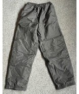 Burnside Mens Waterproof Snow Pants Black Sz M Fleece Lined Outdoor Winter - $17.77