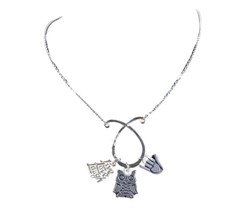 18&quot; James Avery Semi-Retired Sterling Charm Necklace - $232.65