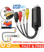 Usb 2.0 Audio Video Vhs Vcr To Dvd Converter Capture Card Adapter Digita... - £14.15 GBP
